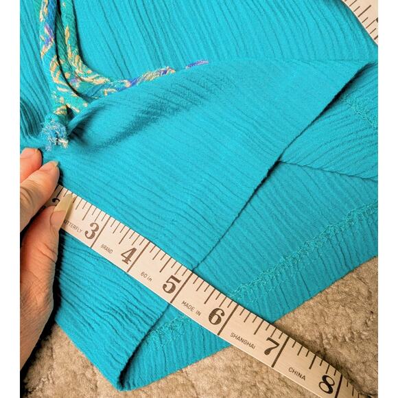 Ninon de Lenclos Crepe Midi Shorts WOMENS SIZE MED Vtg 80s 100% Rayon Cruisewear - Picture 6 of 7